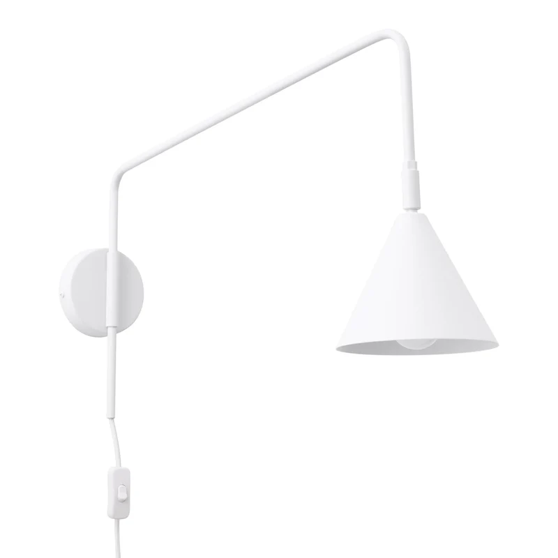 Luminaire Mural Acier Blanc Moderne