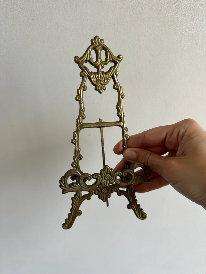 Chevalet en laiton début 20ème taille moyenne
