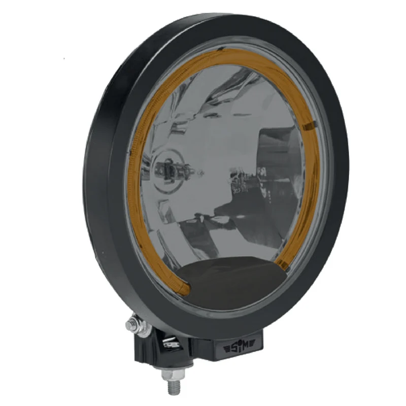 Feu de route rond SIM 3227 avec halo LED / 9" Édition noire
