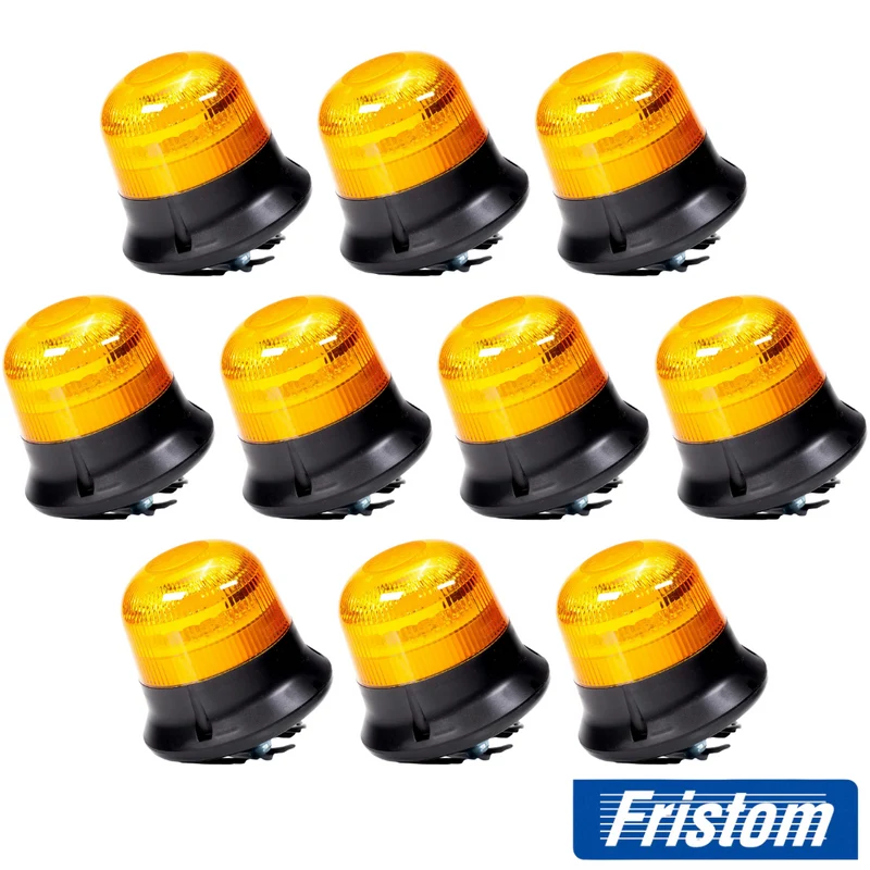 Lot de 10 balises LED compactes Fristom Premium / Fixation par un seul boulon