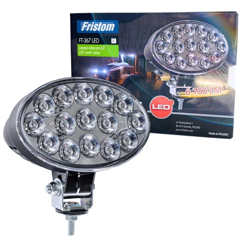 Lampes de travail à LED ovales Fristom / 6000 XNUMX lumens et plus
