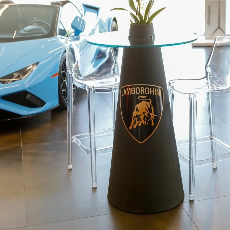 Slide Design Peak Lighted High Table