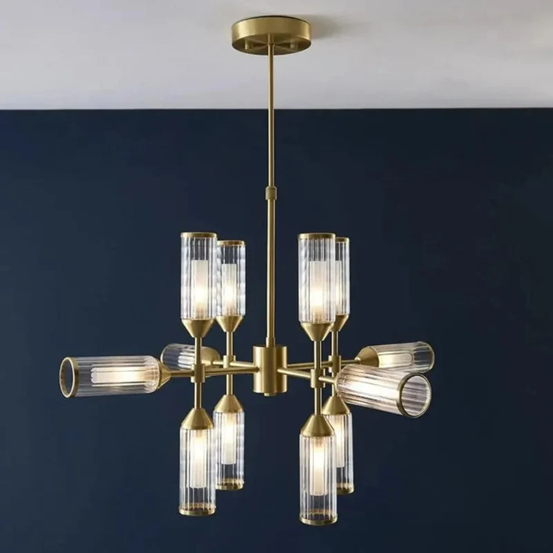 Lustre Baroque Doré à 12 Bras – Élégance Intemporelle pour Salon