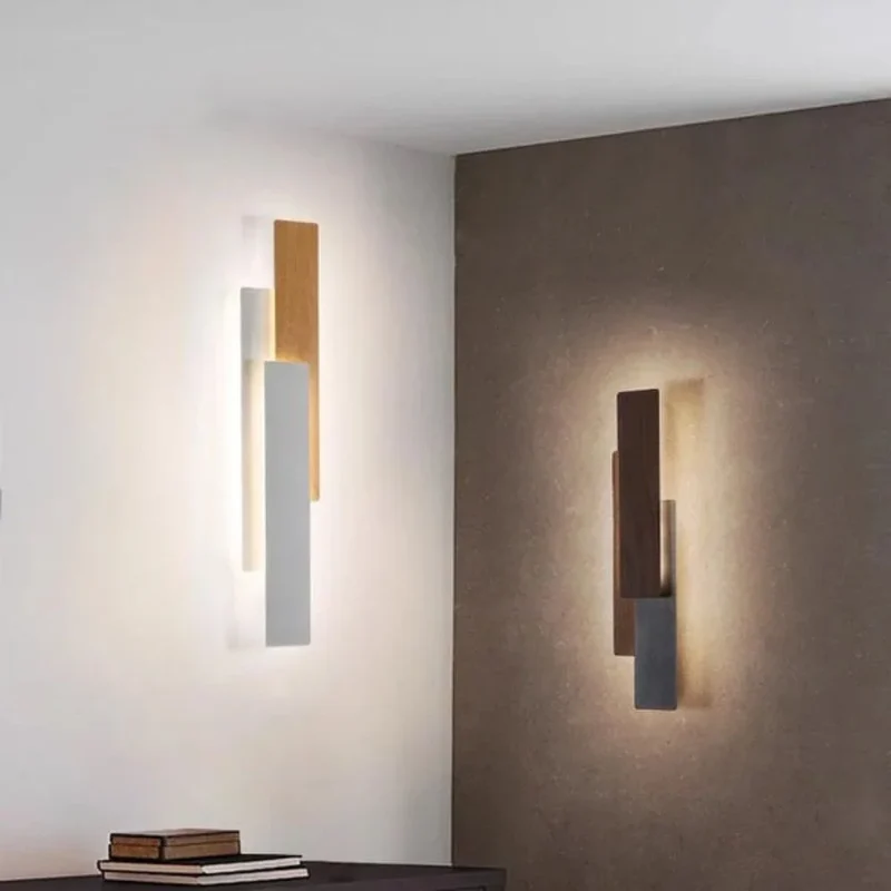 Applique Murale Bois Design à Plaques – Nordique ou Industriel, 3 Tailles