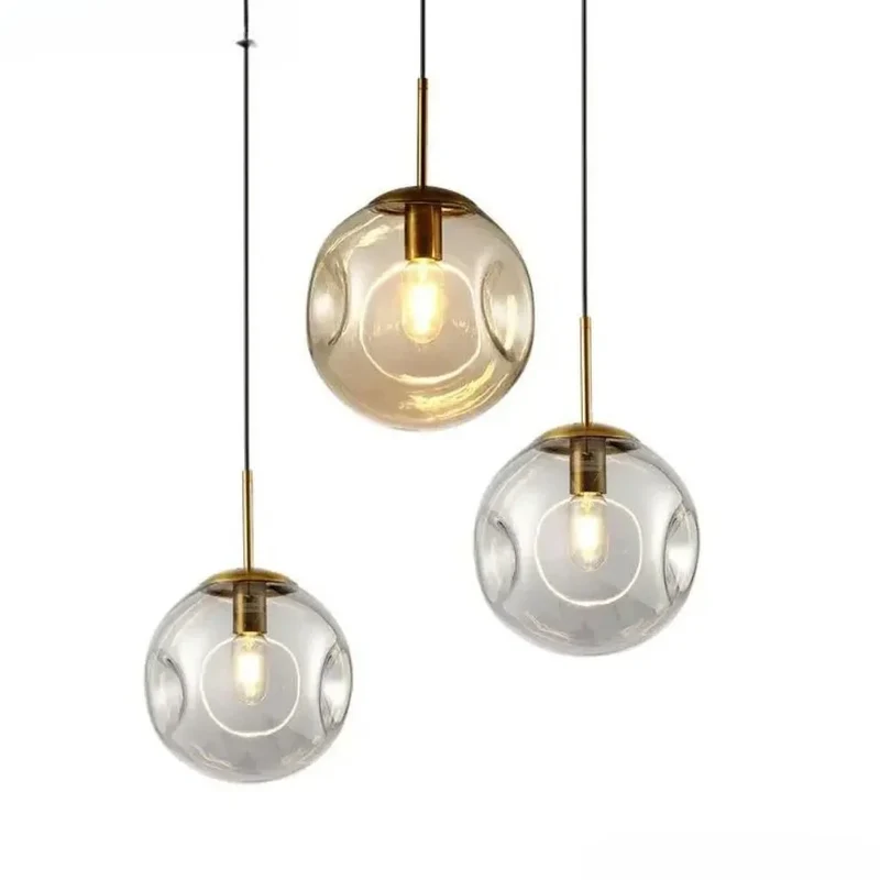 Globe Suspension en Verre Nordique – Duo de Designs à Associer