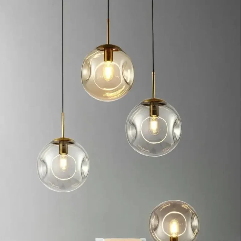Globe Suspension en Verre Nordique – Duo de Designs à Associer