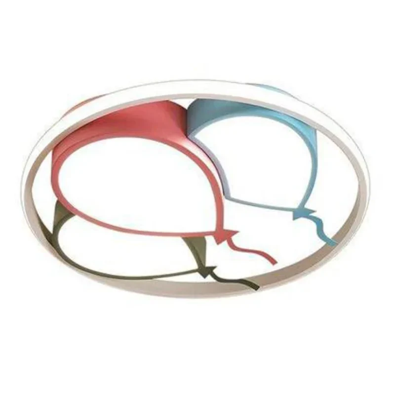 Plafonnier Bébé Ballons Colorés – Plat et Sécurisé, Douce Ambiance