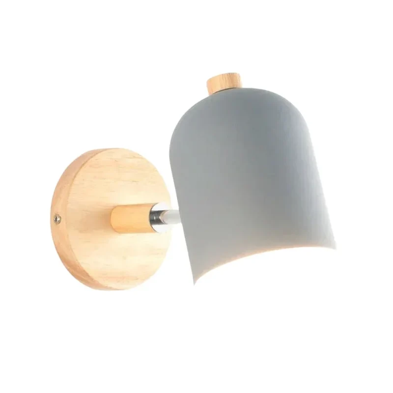 Applique Murale Globe en Bois de Bouleau – Idéale Chambre d'Enfant