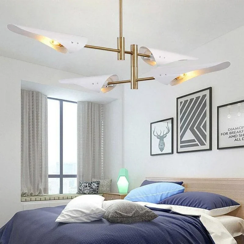 Lustre Chandelier Industriel à Bras Directionnels – 4, 6 ou 8 LED