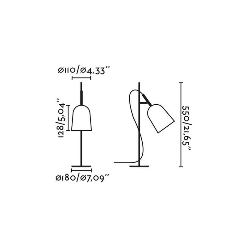 Lampe de table STUDIO blanche : éclairez votre espace avec style