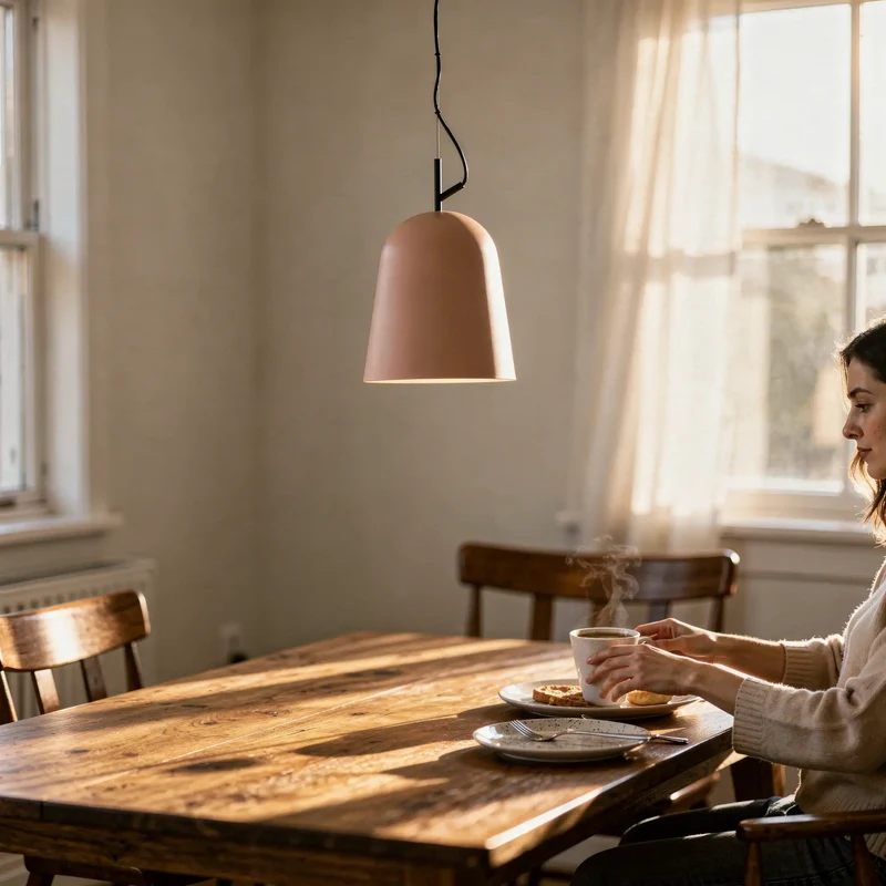 Suspension rose STUDIO 290 : élégance contemporaine