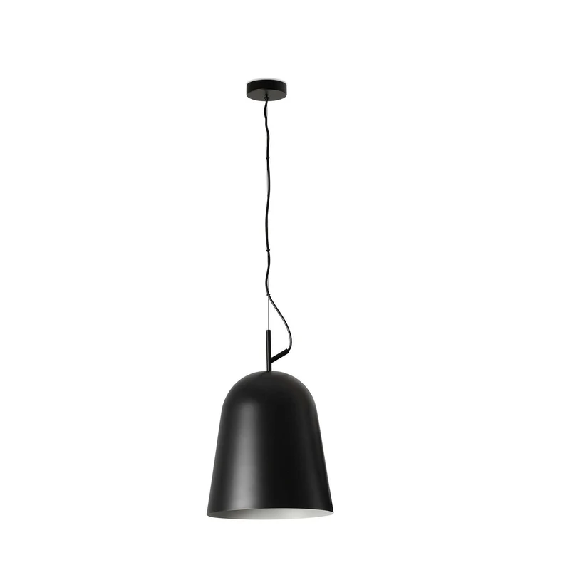 Suspension STUDIO 290 noire : élégance lumineuse.