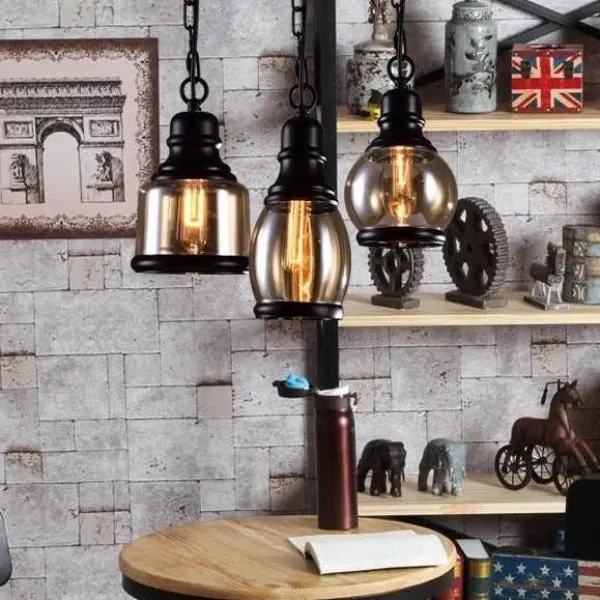 Lampe Industrielle En Verre