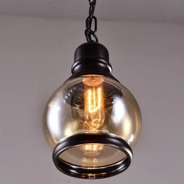 Lampe Industrielle En Verre