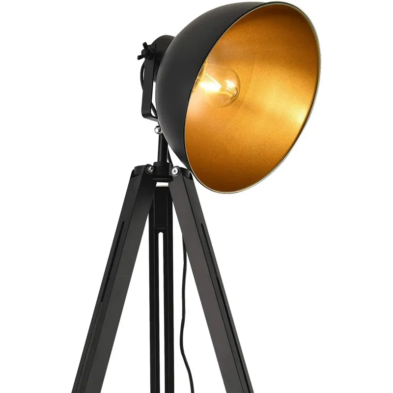 Lampe Industrielle or & Métal