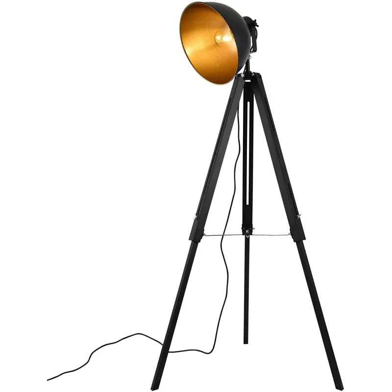 Lampe Industrielle or & Métal