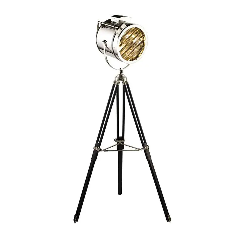 Lampe Industrielle Sur Pied Silver