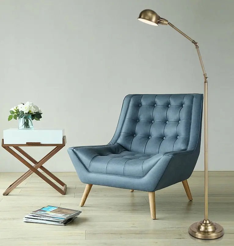 Lampe Industrielle Sur Pied Simple