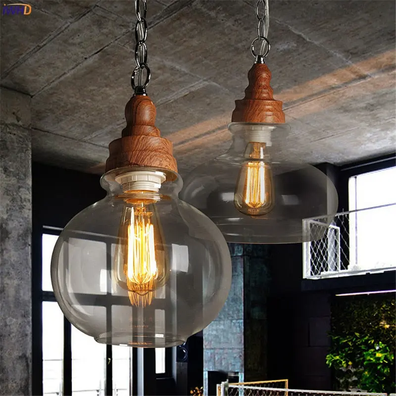Ampoule Loft en bois