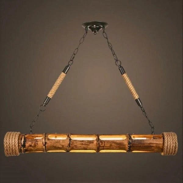Lampe Suspendue Industrielle En Bambou