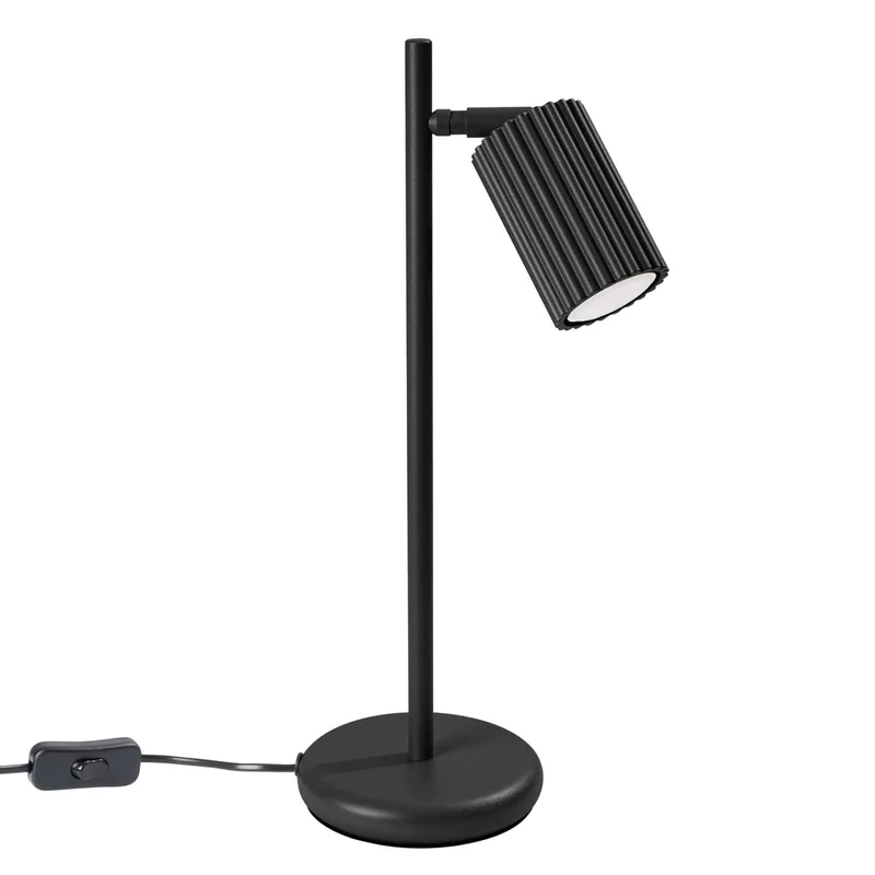 Lampe Noir Minimaliste Strié