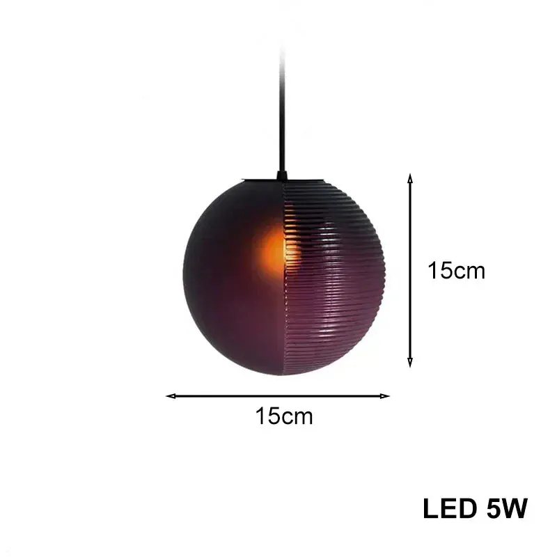 Lampadaire Violet en Grappe de Raisins - Style Rétro