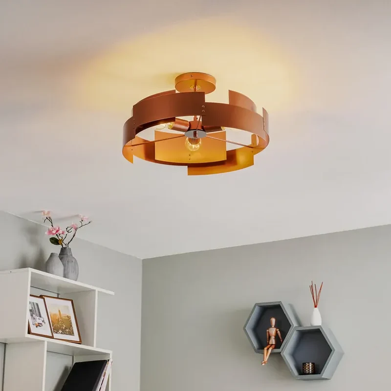 Plafonnier pour Salon Noir - Style Industriel