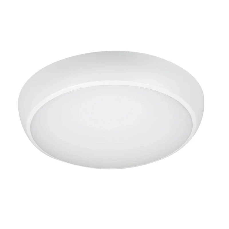 Plafonnier LED Rond 12/16W 100lm/W IP65 IK08 Blanc avec Module de Secours 3h + AT