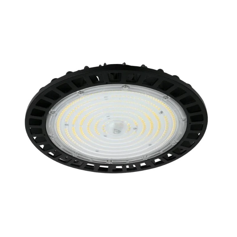 Cloche LED industrielle UFO 150W 175lm/W 120° IP65 CRI80 Noir DALI-2