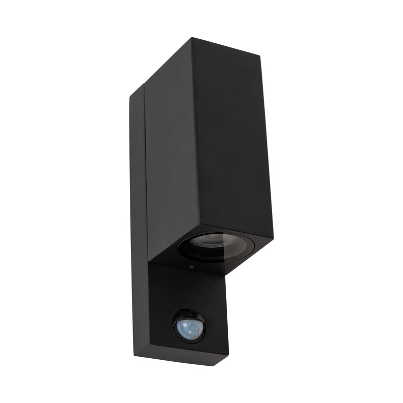 Lucide Zaro Outdoor Wall Light with Long-Range Sensor