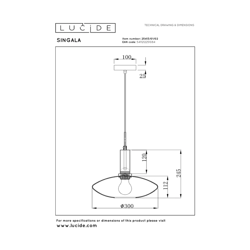 Lucide Singala Pendant Light