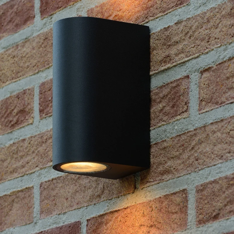 Lucide Zaro Half-Round Outdoor Wall Light