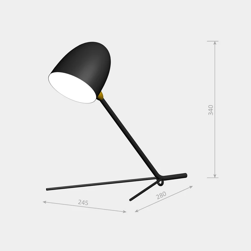 Serge Mouille Cocotte Desk Lamp
