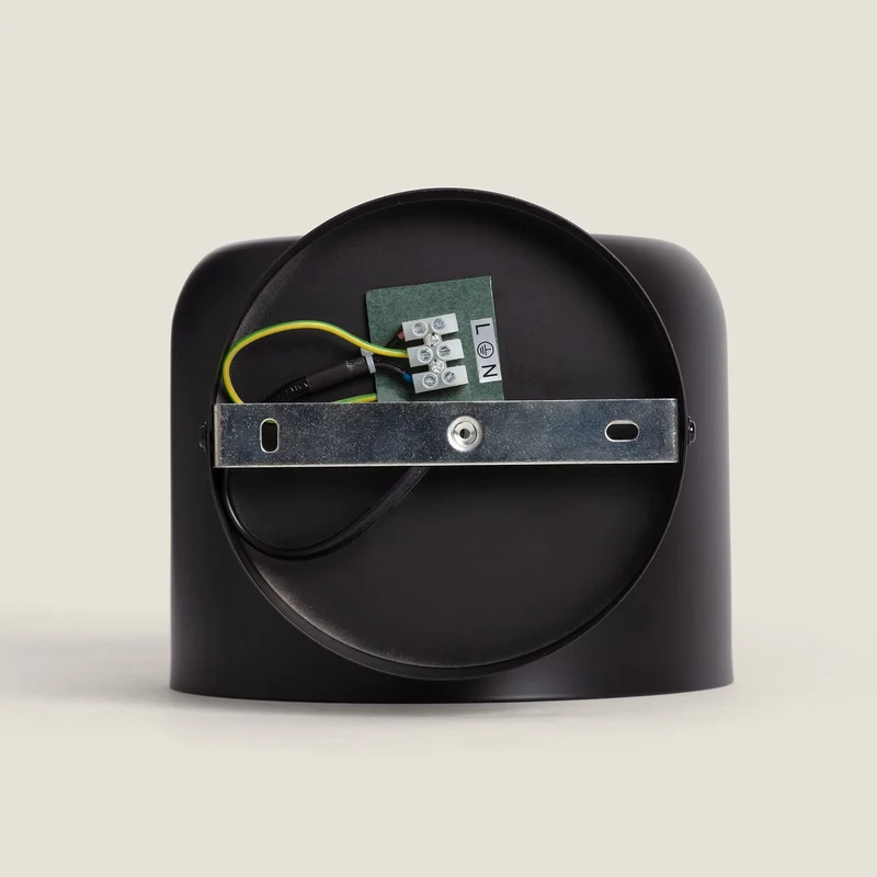 Lampe murale en Métal Noir Mat