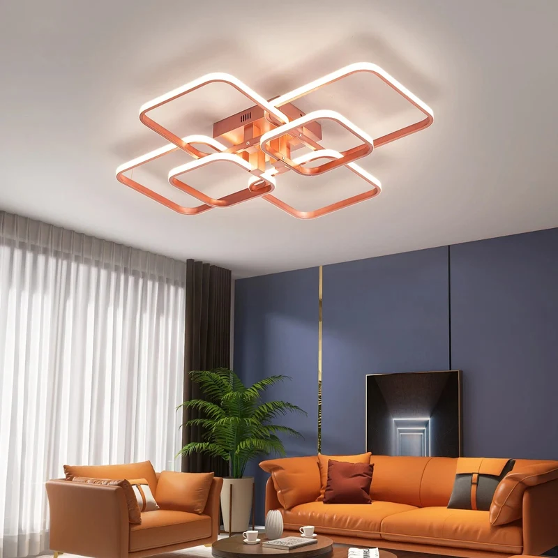 Plafonnier Moderne Cuivre LED