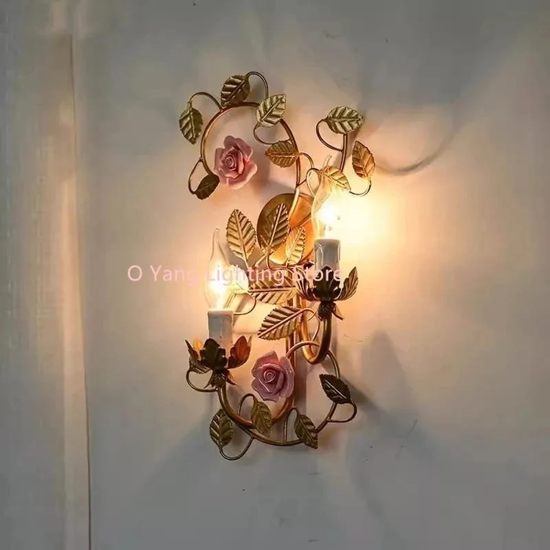 Applique murale art deco fleurs