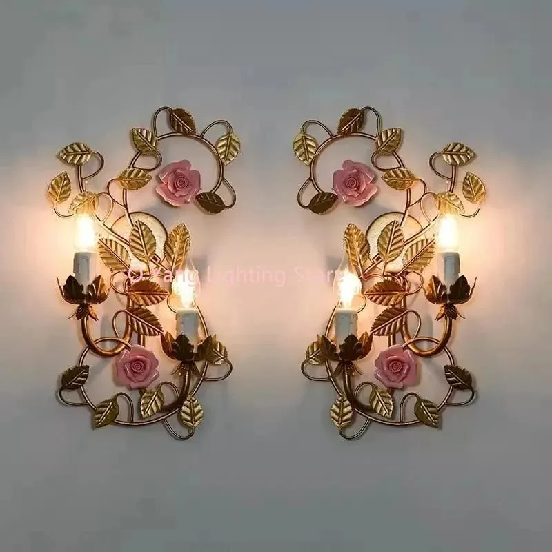 Applique murale art deco fleurs