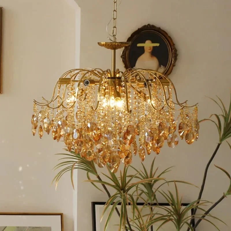 Petite suspension pampilles cristal