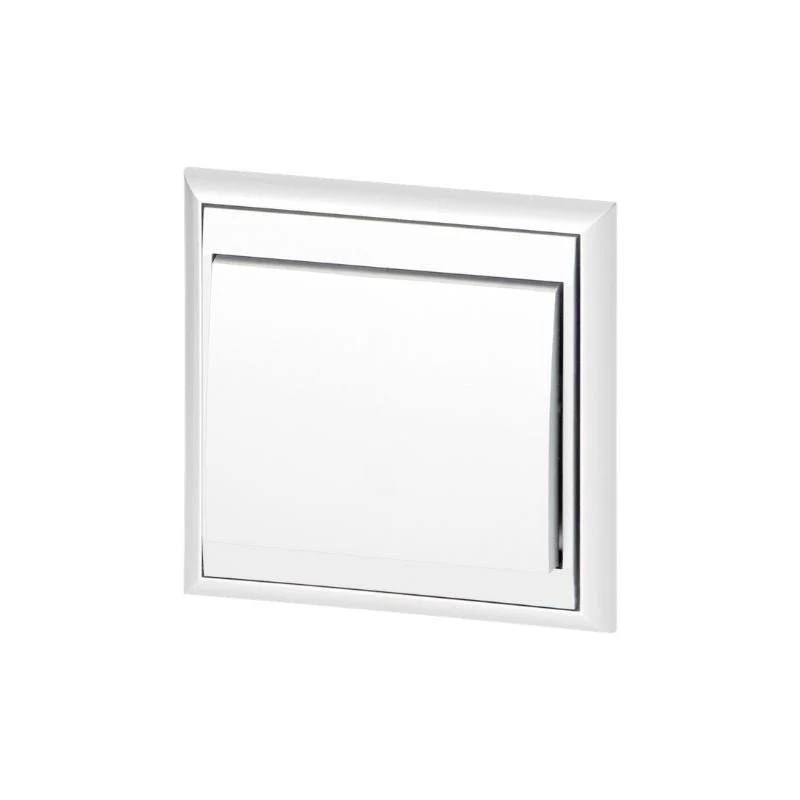 Interrupteur Mural Va-et-Vient Classique Encastré 10A + Plaque de Finition Simple - Blanc