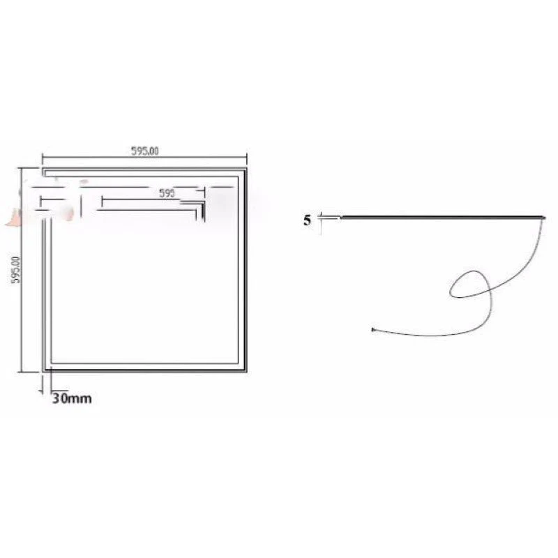 Panneau LED 60x60 Slim 48W BLANC - Pack de 3