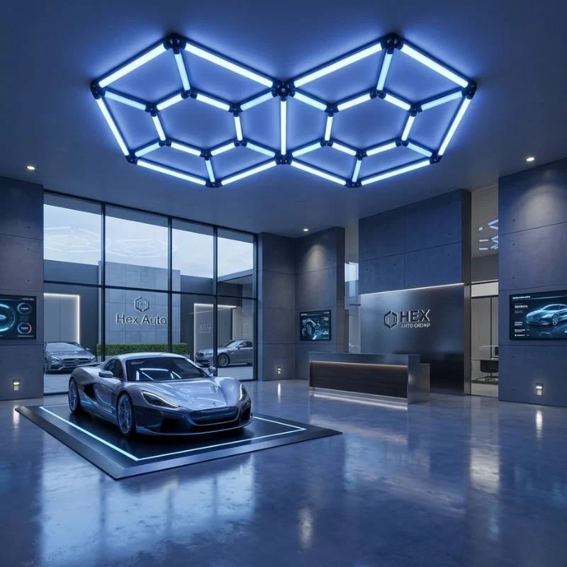 Kit 14 LED Hexagonal 315W - Forme Double Hexagone