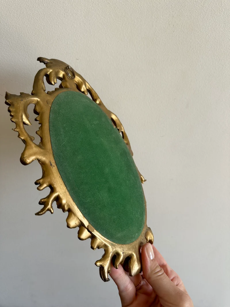 Miroir fantaisie doré style rococo