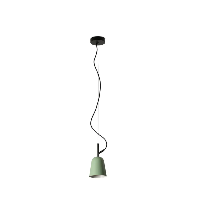 Suspension luminaire moderne Studio 110 verte pour un éclairage stylé.