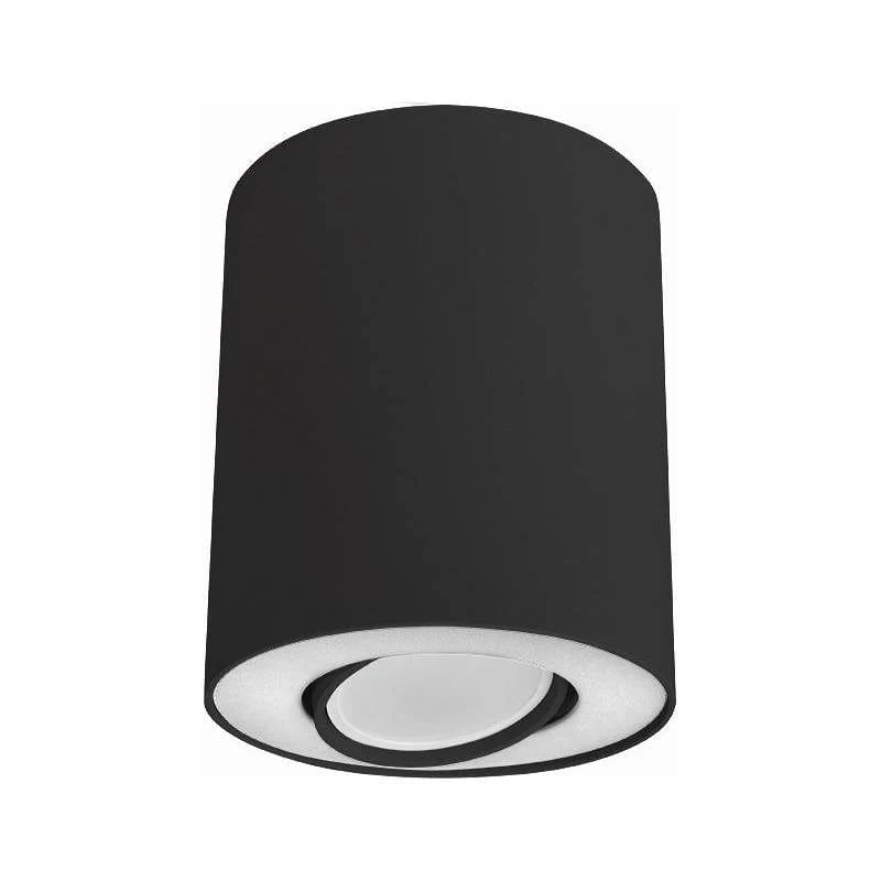 Spot en saillie rond noir et blanc SET orientable