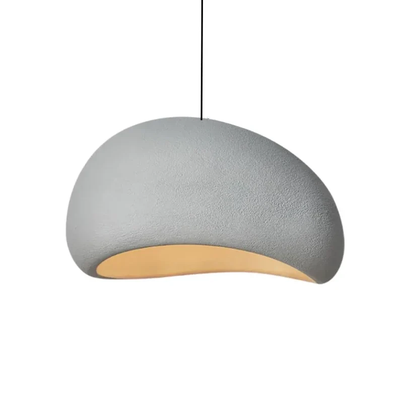 Luminaire Suspendu Moderne en Résine – Forme Demi-Lune, 5 Tailles au Choix