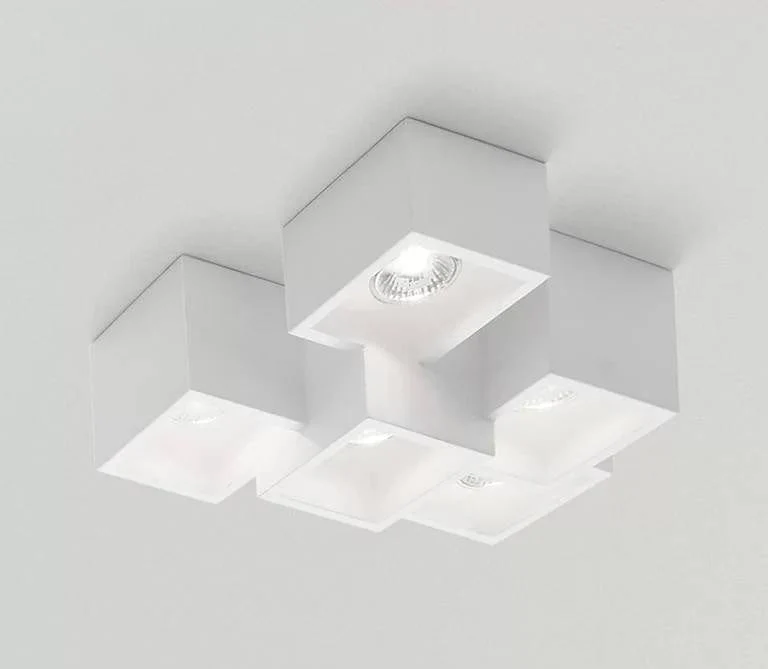 Spot en saillie HERAEA-GU10-5 plâtre