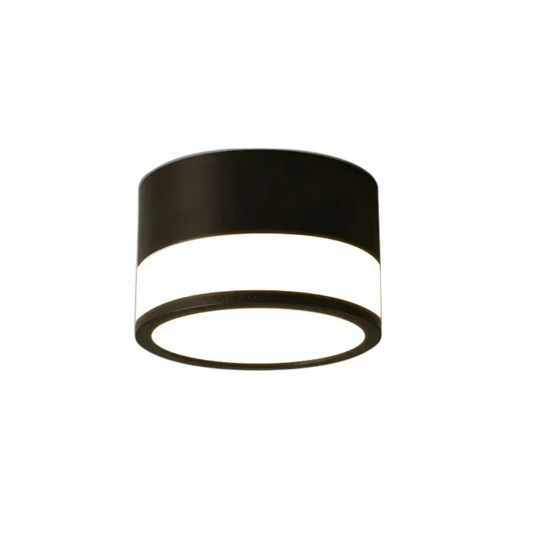 Mini Spot LED Coloré en Bois et Métal – Bande Arrondie, Multi-Teintes
