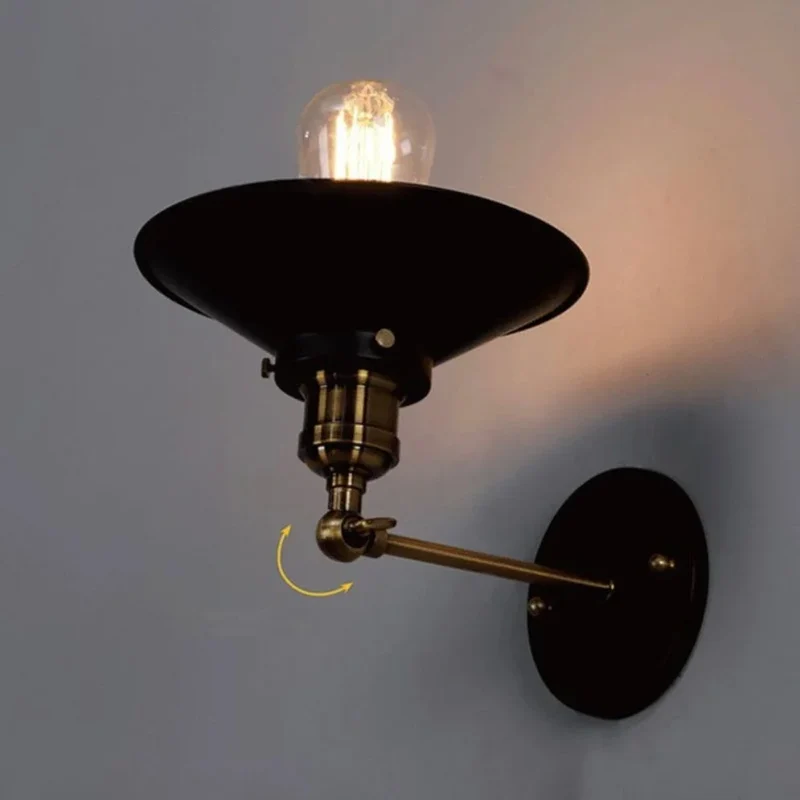 Applique Murale Bronze Industrielle – Style Années 20-30 Intemporel