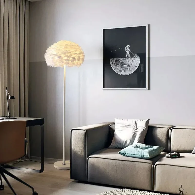 Lampadaires Nordique avec Led de Couleurs