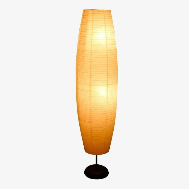 Lampadaire Led Ovale en Papier Woven